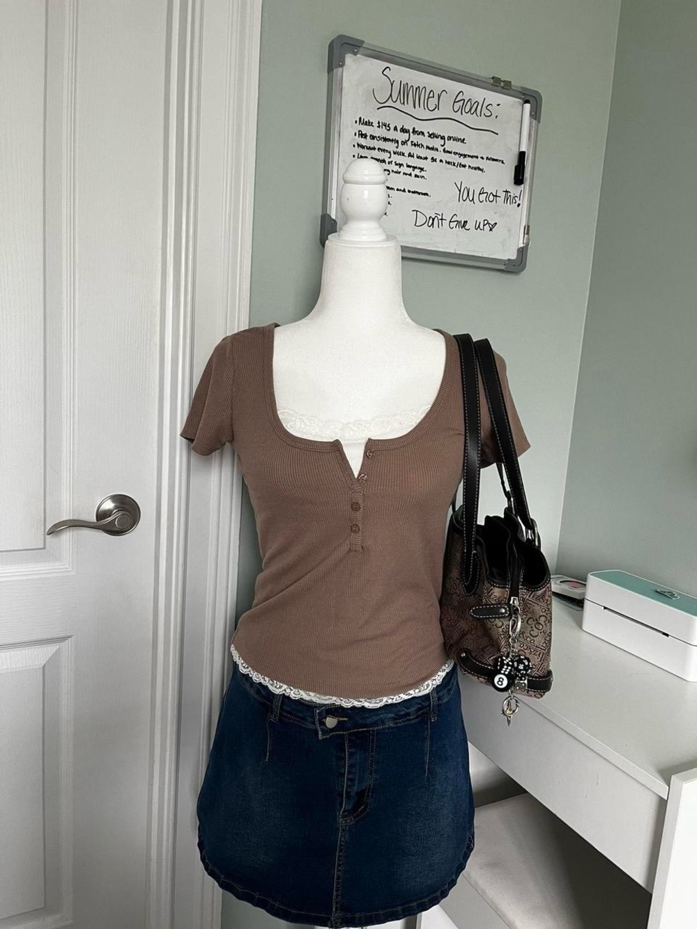 Brown blouse